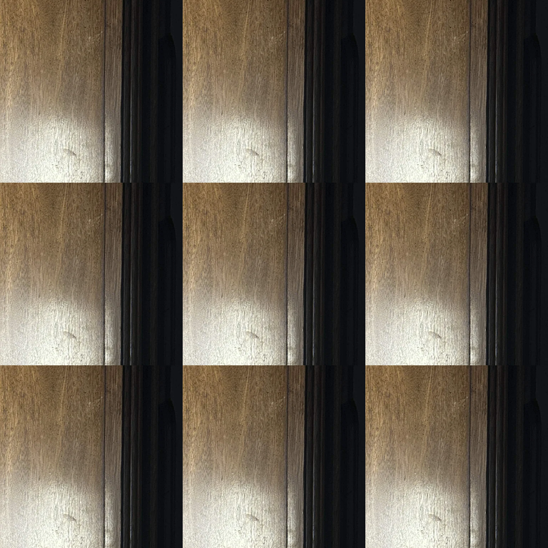 3 by 3 repeat of the Dark edge and trim crop source crop