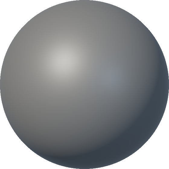 Neutral sphere rendered at roughness 0.50