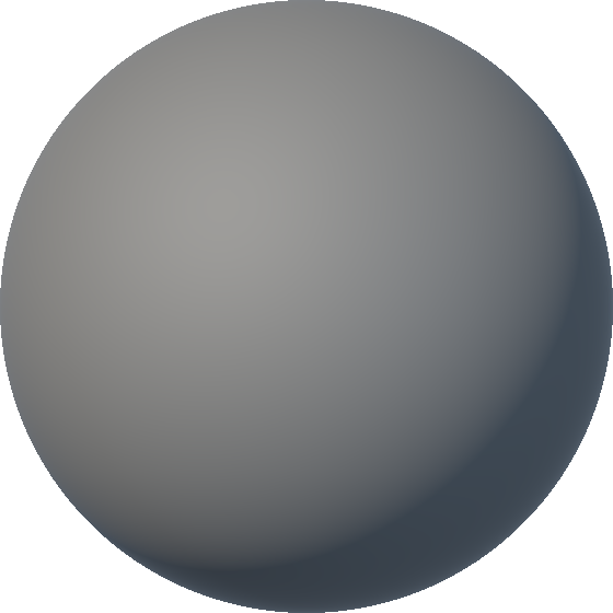 Neutral sphere rendered at roughness 0.75