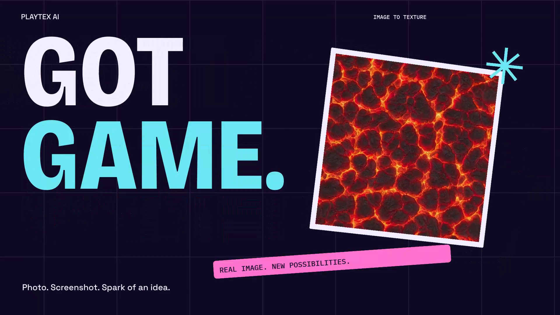 Turn an image into a seamless texture video thumbnail